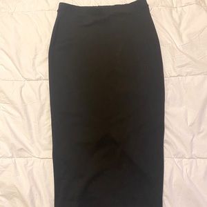 Black pencil skirt